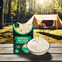 Low Carb Shirataki Jasmine Konjac Rice Private Label Sugar Free Instant Rice Shirataki Rice