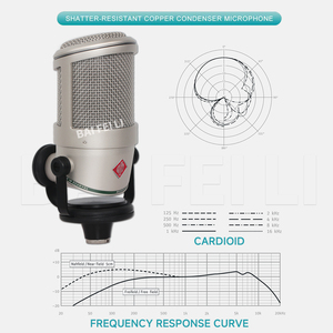 Micrófono Dinámico con Cable BAIFEILI BCM 705 de Alta Calidad, Totalmente Metálico, para Podcasting Profesional, Streaming, <span class=keywords><strong>XLR</strong></span>, Cancelación de Ruido - Product Image 2