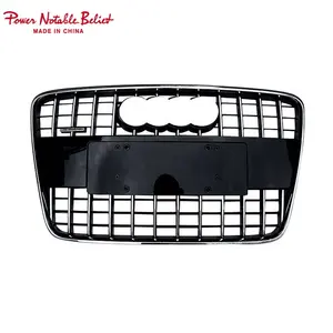 ABS Hitam Lukisan Depan Grille untuk Audi Q7 RSQ7 2006-2015 Kualitas Tinggi Aksesoris Mobil Grill untuk Audi 2006 -2015