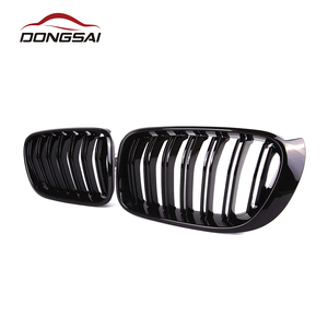Griglia Anteriore a Doppio Rene in ABS Nero Lucido a Doppia Lamella per Paraurti per <span class=keywords><strong>BMW</strong></span> X3 <span class=keywords><strong>F25</strong></span> X4 F26 2015+ - Product Image 3