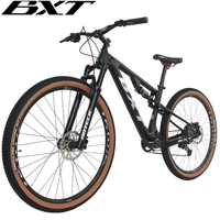 Vélo de montagne tout suspendu en carbone BXT MTB-077 XC 29 pouces, double suspension, cadre carbone, débattement 100 mm