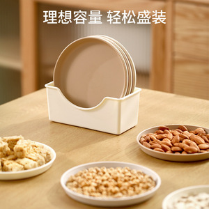 FaSoLa Bone Spitting Dish Round Food Grade Plastic Waste Plate For Table Use - Product Image 5