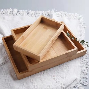 Modern Minimalist Bamboo Serving <b>Tray</b> For <b>Tea</b> Coffee Fruit Snacks Hotel Dining Use - Product Image 2