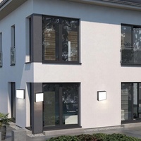 Applique murale extérieure 10W IP65 étanche pour porche et terrasse, éclairage extérieur en aluminium, LED blanc chaud