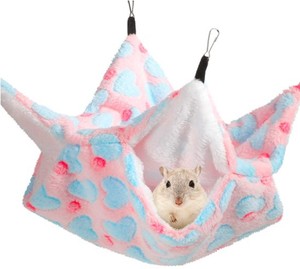 Amaca aliante con sacchetto di miele a doppio strato per sacco a pelo scoiattolo appeso al calore, ideale per piccoli animali domestici come i criceti - Product Image 6