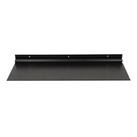 Étagère de présentation pour magasin de détail avec éclairage LED, support mural en aluminium pour vin et produits, présentoir mural noir écologique