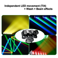 Barra de Luces Móviles LED de 6 Cabezas y 60W con Control de Píxeles, Efecto Wash, DMX, RDM, Equipo de Iluminación para Escenarios, Conciertos, Eventos y Espectáculos