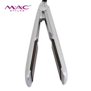 Plancha de Pelo Profesional MAC <span class=keywords><strong>Styler</strong></span> Premium Silver Master Grade, Temperatura Ajustable LCD Máx. 450F, CE RoHS, Plancha de Peinado Suave para Salón - Product Image 5