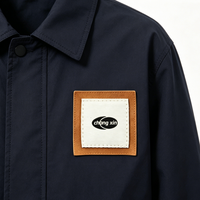 Étiquettes en cuir PU personnalisées sérigraphiées, écologiques, pour chapeaux, vêtements, à coudre, vente en gros, OEM, faible MOQ