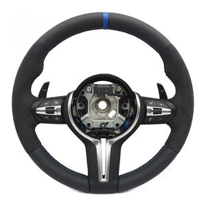 Volante de cuero de ante personalizado para BMW F30 F32 F10 F20 F07 F01 E46 E60 E90 M3 M4 M5 <span class=keywords><strong>M7</strong></span> volante de fibra de carbono - Product Image 5
