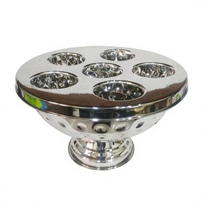Hammered Ice <b>Bucket</b> <b>Champagne</b> Tub Wine Cooler for Bar Bolt Hammered Wine Tub Party Tub <b>With</b> Cover Stainless Steel - Product Image 1