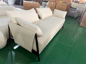 Sofá Cama Moderno, Elegante y Relajante, Sofá Convertible de Tela Bouclé para Sala de Estar - Product Image 2