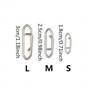 Haute résistance pêche Snap eau salée connecteur inoxydable boutons-pression émerillons attirail acier puissance pêche Clip <span class=keywords><strong>leurre</strong></span> changement rapide - Product Image 1