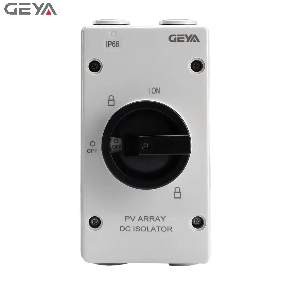 GEYA GDSC120R- EL32R-4T DCソーラー1200V9-63AエンクロージャーIP66防水アイソレーティングディスコネクターアイソレータースイッチ価格コンバイナー