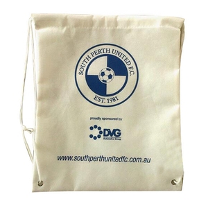 Sac à dos en coton avec cordon de serrage, sac en toile de coton, logo personnalisé, cadeau - Product Image 2