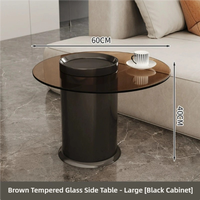 Table basse moderne en dalle de pierre durable avec structure en bois, design minimaliste pour salon d'appartement