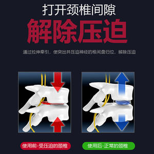 Dispositif de traction cervicale gonflable Haobang, taille unique, attelle manuelle pour le cou, pour la santé à domicile, le massage et la correction du cou - Product Image 5