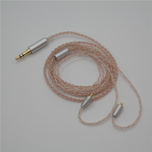สายสัญญาณเสียงชุบเงินสำหรับ Se215 Se315 Se425 Se535 Se846 Ue900 ขั้วต่อ MMCX 3.5 มม. ชายกับชาย - Product Image 4