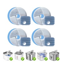 Fontaine à eau pour chien et chat de luxe en gros, antibactérienne, écologique, avec filtre en charbon actif et éponge, filtration multiple, sans parfum