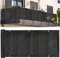 Filet d'ombre d'écran de clôture d'intimité noir/filet coupe-vent/filet anti-vent pour court de tennis