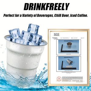 Venta al por mayor de fábrica: Vaso clásico de aluminio para bebidas frías y calientes, delgado y portátil, para café y zumo, ideal para fiestas. - Product Image 5