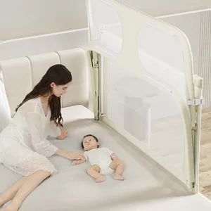2023 nuovo Design letto per dormire recinzione culla culla sicurezza Guardrail recinzione per neonato comodino nido rimovibile culla Guardrail
