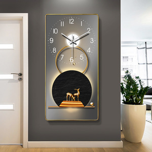 Restaurante Homedecor impresiones modernas póster paisaje animales cristal porcelana imagen reloj marco lujo pared arte reloj <span class=keywords><strong>pintura</strong></span> - Product Image 6