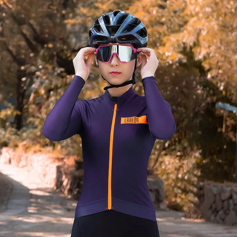 Customization ODM OEM Logo Customized Ladies Premium Cycle Jerseys Women Elastic Cycling Jersey