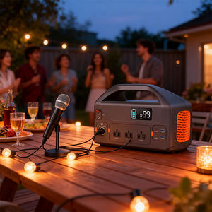 600W 110V 220V Camping Fuente de alimentación al aire libre Estación de energía portátil de litio - Product Image 1