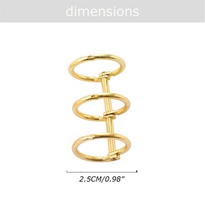 Yihe gantungan kunci logam kupu-kupu Dekorasi 2 warna terlaris untuk Binder/dompet sebagai hadiah - Product Image 2