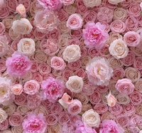 Rose artificielle fleur décoration murale INS Style fleur mur fait à la main mur fleur décor mariage décoration toile de fond