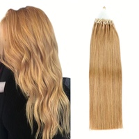 Extensiones de Cabello Virgen Remy 100% Naturales con Anillas Micro Loop de la Mejor Calidad 6 #   Extensiones de Cabello Lacio de Seda Chinas