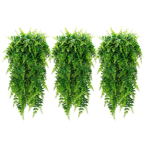 Plantes suspendues artificielles, plantes artificielles, fausses fougères pour la <span class=keywords><strong>d</strong></span>écoration murale intérieure et extérieure de la maison et du jardin - Product Image 4