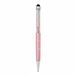 Penna Stilo in Alluminio con Fiore Rosa - Product Image 2