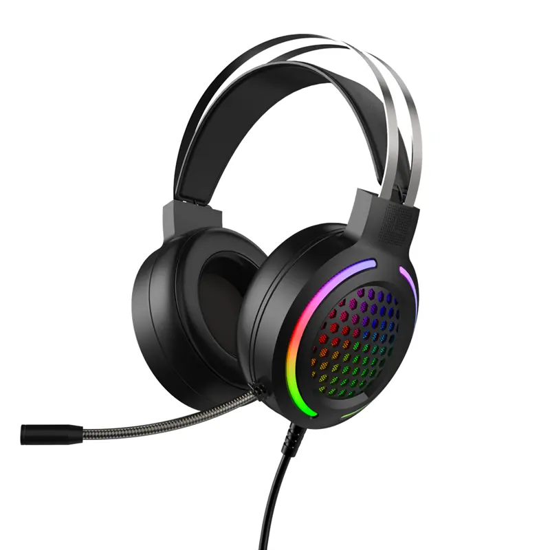 M12 Bedrade Rgb Gaming Headset Met Dynamische Sensorische Pc Hoofdtelefoon Usb 7.1 Surround Sound Bass Trillingen Kleurrijke Lichtgevende Oortelefoon