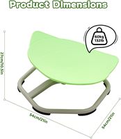 Chaise pivotante sensorielle moderne Shield pour enfants et tout-petits avec jouets sensoriels pour autistes, métal + plastique, 10 couleurs, utilisation dans la chambre à coucher et le salon
