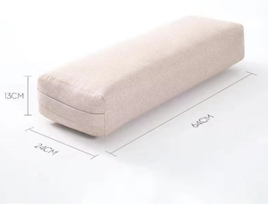 Custom Wholesale Rectangular Yoga Meditation Mat 100% Polyester Removable and Washable Yoga <b>Pillow</b> Bolster - Product Image 3