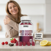 Gummies stimulantes de la libido féminine avec logo personnalisé, fabriquées en usine GMP, supplément naturel pour l'équilibre hormonal avec extrait de Horny Goat Weed et de Saw Palmetto