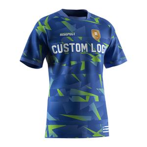 T-shirt de sport à col ras du cou pour hommes, maillot de rugby pour femmes, idéal pour la gym et l'entraînement musculaire - Product Image 3