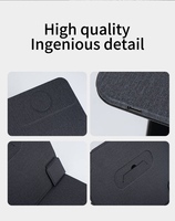 Great Roc recommande la table d'ordinateur portable portable en PU avec chargeur magnétique sans fil 15W compatible avec une table d'ordinateur portable pliable jusqu'à 17 "pour le lit.