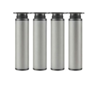 <b>Adjustable</b> Telescopic Aluminum Alloy Cabinet <b>Legs</b> Silver Gray Minimalist Design Easy Installation For Kitchen Bathroom Sofa Bed - Product Image 1