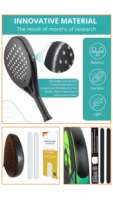 Protecteur de raquette de padel RS transparent de haute qualité en PU résistant à l'eau et durable 400x40CM, accessoires premium fabriqués en Chine