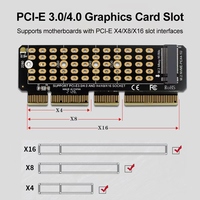 Adaptateur NVMe 1U M.2 PCIe 4.0 pleine vitesse X4, extension M Key, compatible serveurs 1U, boîtier rigide en aluminium noir, en stock, garantie 1 an