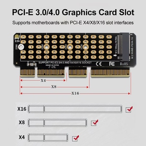 1u Nvme Adapter M.<span class=keywords><strong>2</strong></span> Pcie 4.0 Full Speed X4 Expansie M Sleutel Ondersteunt 1u Servers Zwart Aluminium Harde Doos Computer Accessoire - Product Image 3