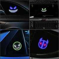Evil Eyes LED Auto Éclairage Extérieur Drôle Démon Avertissement Couleurs pour Jeep SUV Camion Commande Vocale Devil Eye Phare Décoration