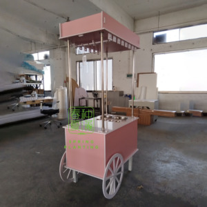 Baharlık Bitki Dikimleri Mobil Promosyon Standı Sokak Teşhir Standı Düğünler Etkinlikler için Şampanya Arabası Küçük Mobil Tezgah Şeker Arabası - Product Image 2