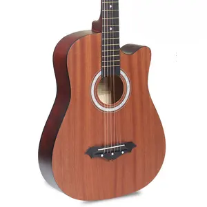 38英寸民谣木制吉他的便宜价格训练和练习最佳弦乐器