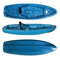 Kano dan Kayak Murah untuk Satu Orang Anak-Anak, Model Sit on Top, Kano Kayak Plastik HDPE, Kano/Kayak Cetak Tiup