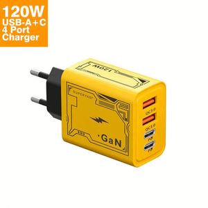 Wholesale <b>Type</b> <b>C</b> PD 120w Fast Charger 20W PD QC3.0 Charger for Phone 12 13 14 15 16 Pro Max - Product Image 1