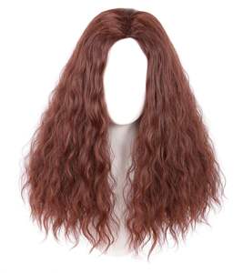 Venta al por Mayor de Fábrica de Extensiones de Cabello Rizado Marrón de Fibra Resistente al Calor, Estilo Bohemio, para Niñas - Product Image 4